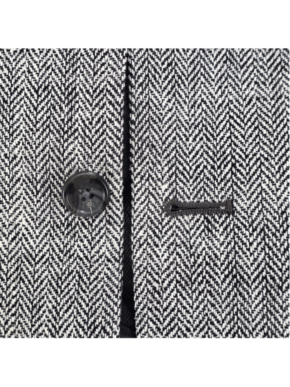 Classic Clothiers 48R 100% Silk Herringbone Sport Coat Gray Made USA NWT - Picture 9 of 15